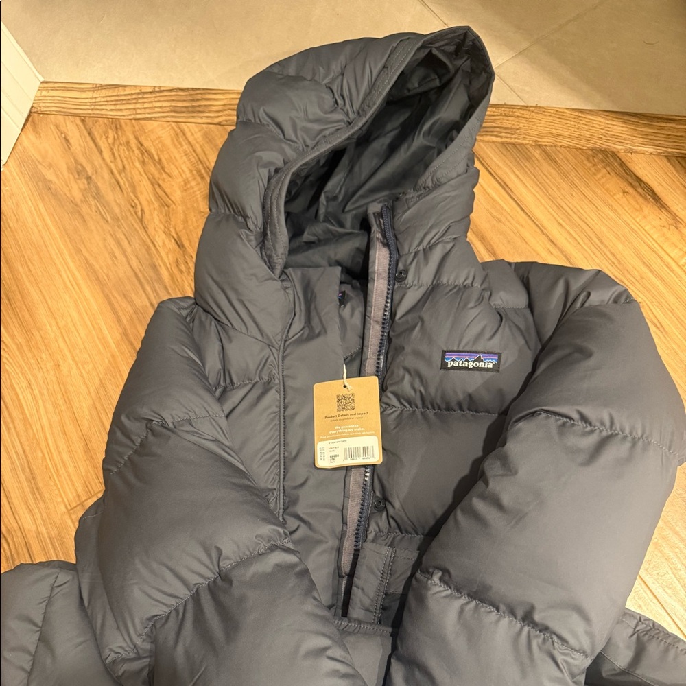 Patagonia Kids’ Downdrift Parka – XL (14) – Utility Blue – NEW WITH TAGS